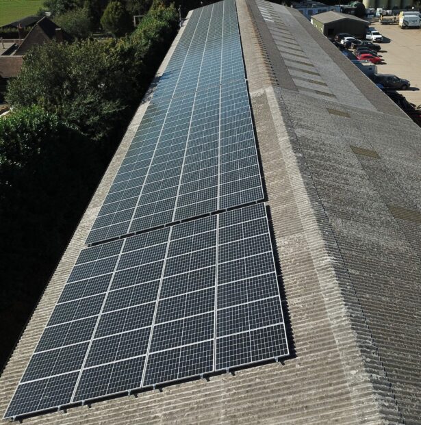 New solar panels New roof mounted solar panels