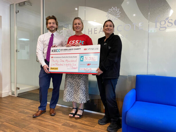KSS Donations Heathcote Holdings supporting Air Ambulance Charity KSS